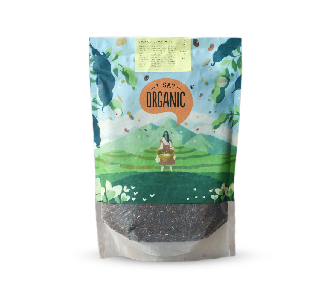 organic black rice chawal