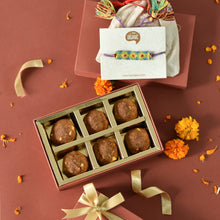 Load image into Gallery viewer, rakhi gift box besan ladoo 
