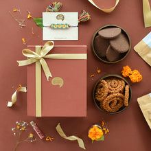 Load image into Gallery viewer, rakhi happy crunchy hamper gift box
